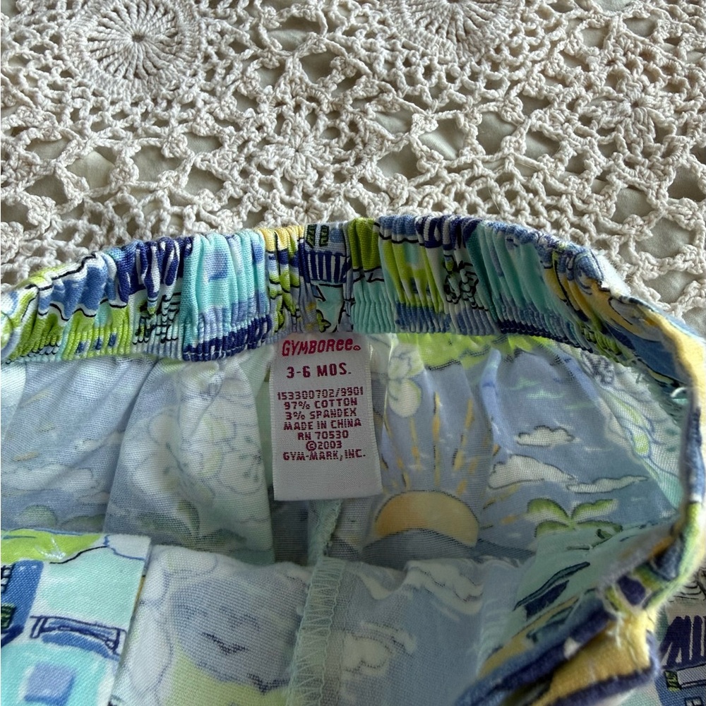 Vintage Gymboree Beach Print Pant - Picture 2 of 3